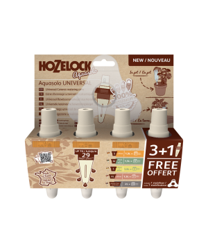 Hozelock Aquasolo Universal Orange 4 Pack plus Stabiliser watering cones