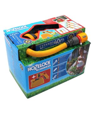 Hozelock 100-101-263 Wonderhoze With Multi Spray Gun - 40m expandable hose