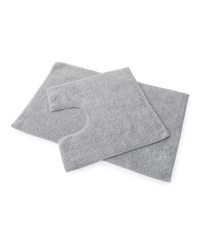 Blue Canyon 105/GY Premier 2 Piece Bath Mat Set in grey