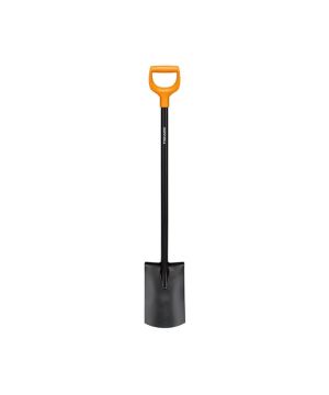 Fiskars 1066717 Solid Rounded Spade with Metal Shaft