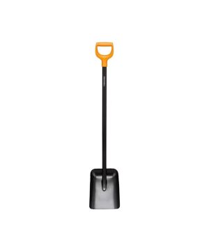 Fiskars 1066718 Solid Shovel D-Handle Metal Shaft