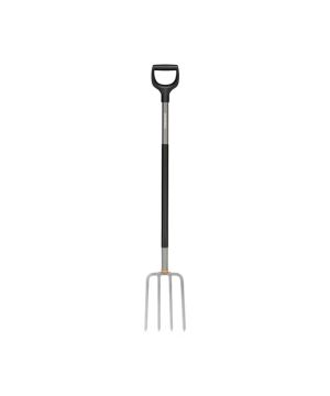 Fiskars 1070679 Ergonomic Garden Fork, 132 cm length, in grey