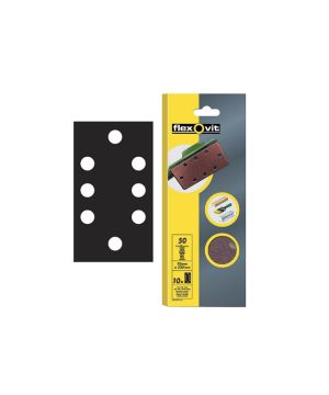 Flexovit 1/3 Sanding Sheets 93 x 230 mm Plain Coarse 50g pack of 10