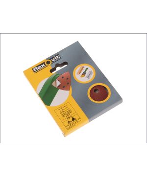 Flexovit Delta Hook & Look Sanding Sheets 94mm 80g Medium pack of 6
