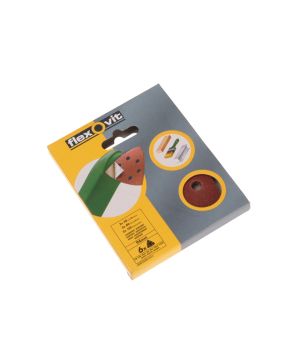 Flexovit Delta Hook and Loop Sanding Sheets, 94 mm, assorted pack of 6