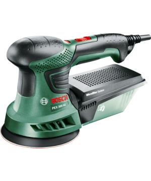 Bosch PEX 300 AE Random Orbit Sander, 270W power input and 1.5 kg weight