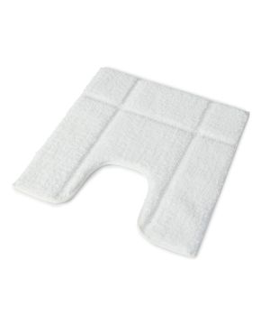 Blue Canyon 3165WH Orla Microfibre Pedestal Mat in white, 50x50cm