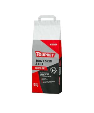 Toupret FGBJSR05GB Quick Dry Joint Skim and Fill 5kg white filler