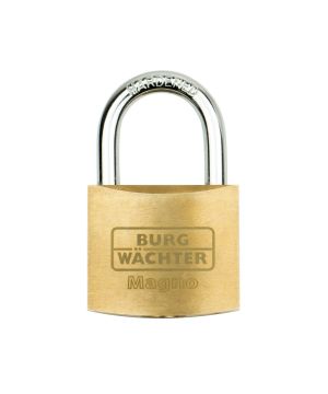 Burg Wachter 400 E 20 Sb Premium Brass Padlock 20mm in brass and chrome