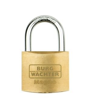 Burg Wachter 400 E 60 Sb brass padlock 60mm in solid brass and chrome