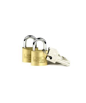 Burg Wachter Duo 222 30 Sb Brass Padlock - 30mm - Pack of 2