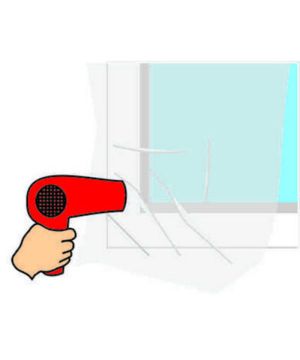 Warmseal Flexible Shrink Double Glazing Film 4.5m Sq with double sided tape