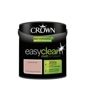 Crown Easyclean Powdered Clay Matt Emulsion Paint 2.5L