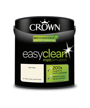 Crown Easyclean Soft Linen Matt Emulsion Paint 2.5L