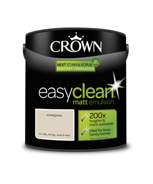 Crown Easyclean Wheatgrass Matt Emulsion Paint 2.5L