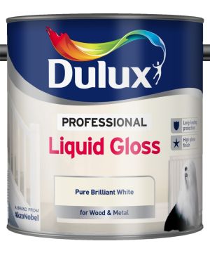 Dulux Professional Gloss Metal & Wood Paint - Pure Brilliant White - 2.5L