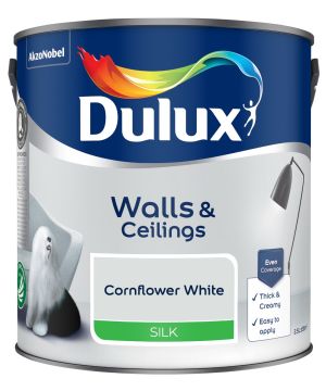 Dulux Cornflower White 2.5L Silk Emulsion Paint
