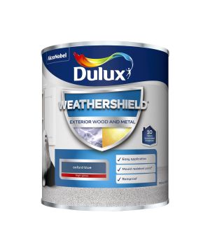 Dulux Weathershield Exterior Gloss Paint - Oxford Blue - 750ml