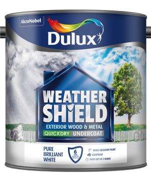 Dulux Weathershield Quick Dry Undercoat in White, 2.5L