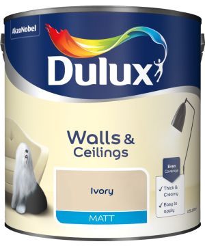 Dulux Matt Emulsion Paint Ivory 2.5L