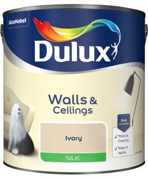 Dulux 2.5L Silk Emulsion Paint in Ivory