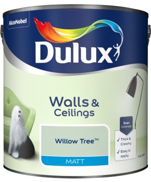 Dulux Matt Emulsion Paint Willow Tree 2.5L smooth matt interior paint