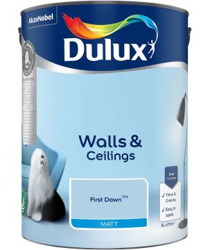 Dulux First Dawn Matt Emulsion Paint 5L in smooth matt finish