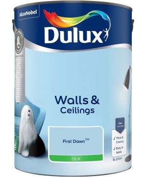 Dulux 5L First Dawn Silk Emulsion Paint tin