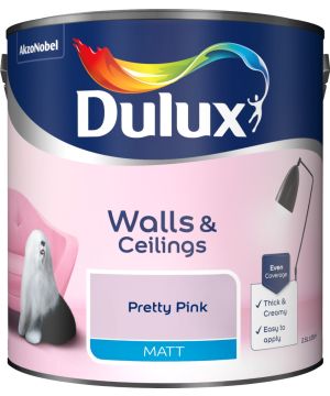 Dulux Pretty Pink Matt Emulsion Paint 2.5L