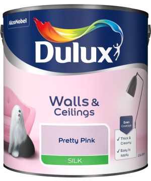 Dulux Pretty Pink 2.5L Silk Emulsion Paint