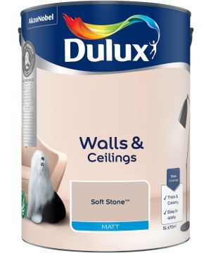 Dulux Soft Stone Matt Emulsion Paint 5L tin