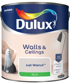 Dulux Silk Emulsion Paint - Just Walnut - 2.5L