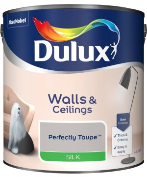Dulux 2.5L Perfectly Taupe Silk Emulsion Paint