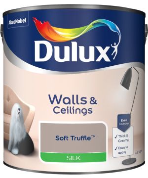 Dulux Soft Truffle 2.5L Silk Emulsion Paint tin