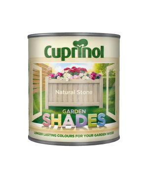 Cuprinol Garden Shades Natural Stone 1L tin of wood and masonry paint
