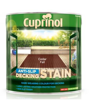 Cuprinol Anti Slip Decking Stain in Cedar Fall, 2.5L tin