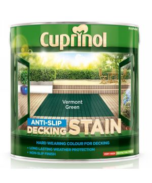Cuprinol Anti Slip Decking Stain in Vermont Green, 2.5L