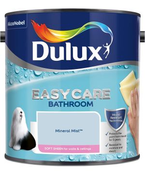 Dulux Easycare Bathroom Soft Sheen Emulsion Paint in Mineral Mist, 2.5L