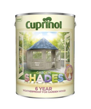 Cuprinol Garden Shades Natural Stone 5L exterior wood paint in matt
