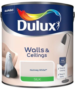Dulux Nutmeg White Silk Emulsion Paint 2.5L