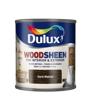 Dulux Interior/Exterior Woodsheen Dark Walnut 250ml tin