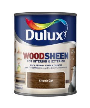 Dulux Interior and Exterior Woodsheen Church Oak 750ml