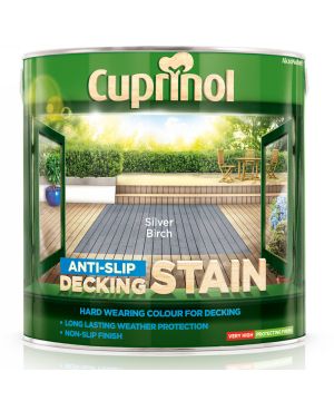 Cuprinol Anti Slip Decking Stain Silver Birch 2.5L tin
