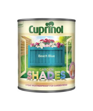 Cuprinol Garden Shades Beach Blue 1L wood care paint with 6 year weather protection