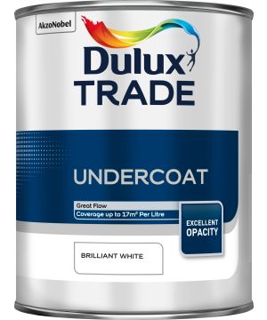 Dulux Trade Undercoat 1L Brilliant White interior and exterior paint