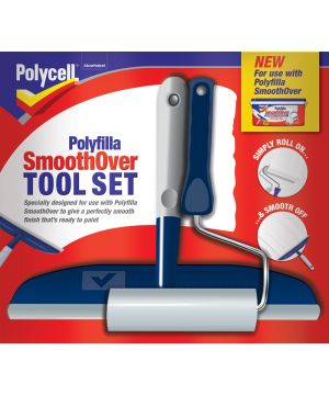 Polycell Polyfilla Ready to Use Smooth Over Tool Set including roller and wipe