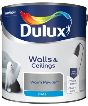 Dulux Warm Pewter 2.5L Matt Emulsion Paint tin