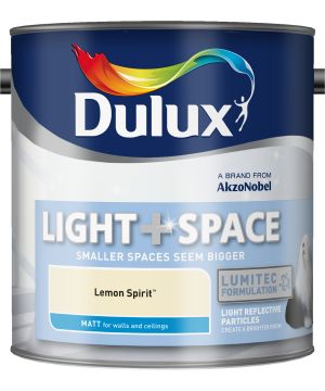 Dulux Light and Space Matt Emulsion Paint Lemon Spirit 2.5L