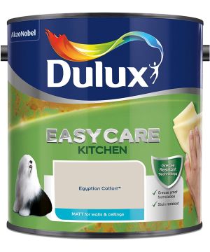 Dulux Easycare Kitchen Matt Emulsion Paint, Egyptian Cotton, 2.5L