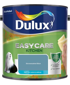 Dulux Easycare Kitchen Matt Emulsion Paint Stonewashed Blue 2.5L